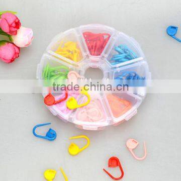 80PCS Mixed Color Corchet Sewing Knitting Ring/Stitch Closed Maker photo-4