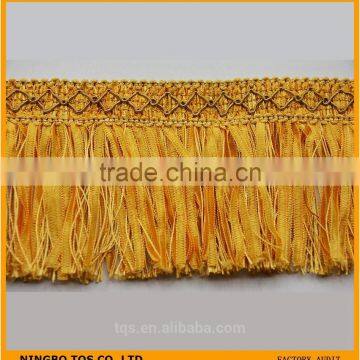 Golden Tape Trim Fringe For Curtain