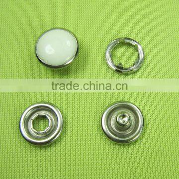 Best Selling Pearl Resin and Brass Combination Prong Type Snap Buttons photo-5