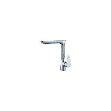 Single Hole Brushed Nickel Kitchen Tap Faucet , Modern Kitchen Taps