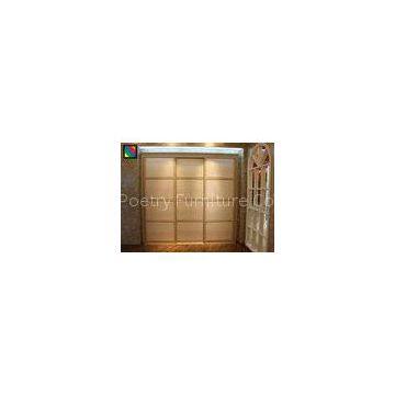 Dark MDF Panel Standard Bedroom Sliding Wardrobe Doors for Closet