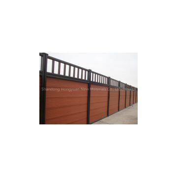Easy install eco-friendly wpc wood plastic composite fence from honhyuan china