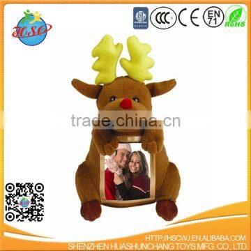 lovely plush toy animals plush photo frame