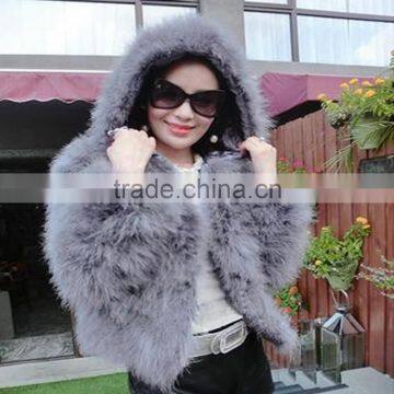 SJ013-01 Best-Selling Bright Color Hood Short Fur Coats