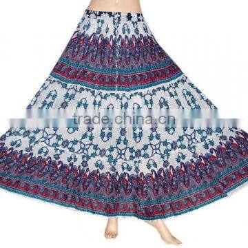 2017 Indian Handmade Designer Cotton Block Print Long Skirt photo-5