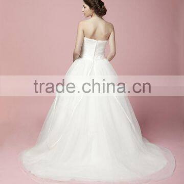 Newest Glamorous Embroidered A-Line Sweetheart Neckline and Sleeveless Floor-Length Lace Wedding Dress AS28102 photo-2
