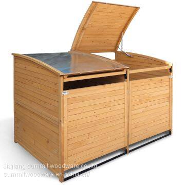 Wooden Garbage Storage Bin photo-4