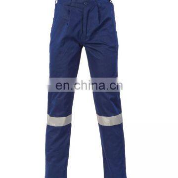 Top quality 100% Cotton 6 pocket Mens cargo pants with reflective tapes