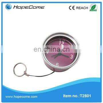 (T2801) china factory metal finger ring clock for travel