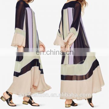 2017 new arrivals chinese clothing manufacturers long sleeve latest design muslim evening dress