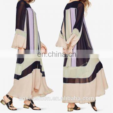 2017 New Arrivals Chinese Clothing Manufacturers Long Sleeve Latest Design Muslim Evening Dress