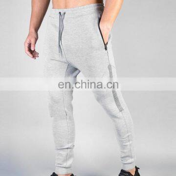 gym two tone sweat zipper joggers mens track pants