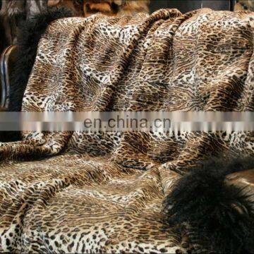 Top quality whole skin fur dyed rabbit fur rug