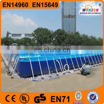 Hot sale cheap 0.9mm SWIMMING POOL with steel tube