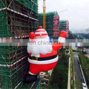 Outdoor Christmas Inflatable Santa Claus Hanging on the Wall for Christmas Deciration photo-5