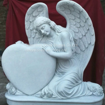 Graveside Angel Cameo Granite monument Memorial Granite headstone Granite tombstone book shape tombstone