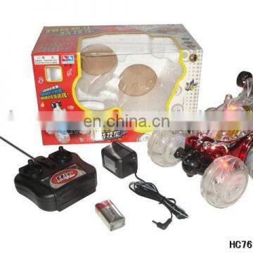 Shantou factory hot sale remote control rc stunt car with 360 degrees