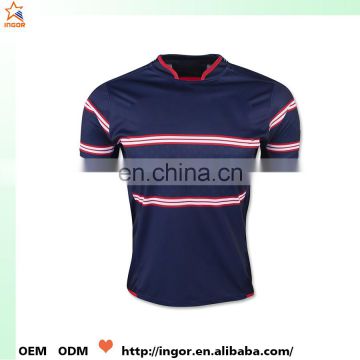 Online dri fit custom unusual design your own rugby shirt made in china