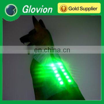 Best quality rechargeable flashing pet clothes LED Flashing Nylon Webbing Ribbon Dog Clothes lovable dogs dog clothes