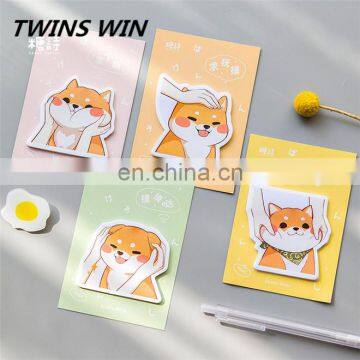 Australia Promotional gift cartoon cute colorful paper animal shaped sticky notes custom in different sizes