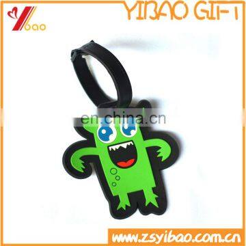 Cheap Custom Logo Soft Pvc Luggage Tag /lovely Cartoon Luggage Tag For Promotion