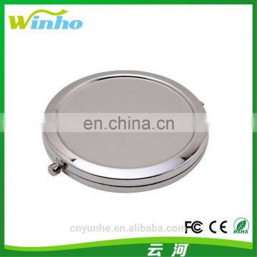 Winho round stainless blank compact miorror