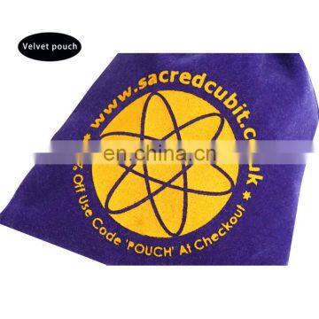 Hot Custom Purple Velvet Bags With Drawstring for Jewelry Supplier photo-3