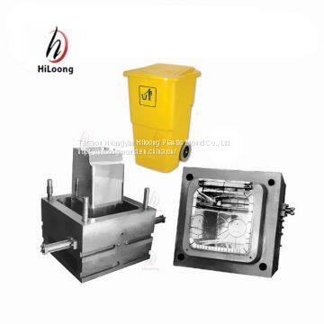 2018 plastic mould making taizhou mould steel injection garbage bin mold