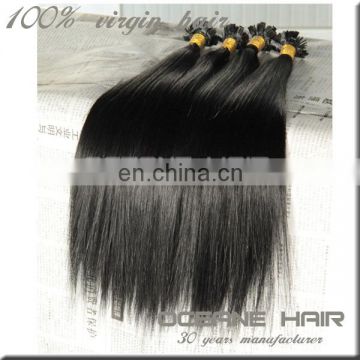 Top quality cheap unprocessed keratin bond hair extension