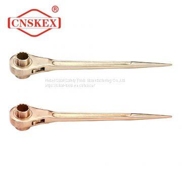 anti spark hand tools beryllium copper aluminum bronze box ratchet wrench spanner