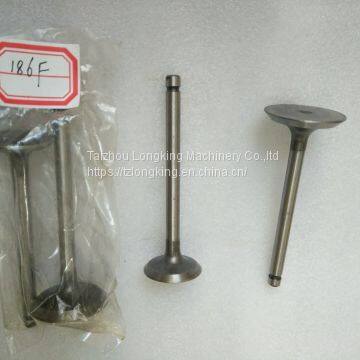 KAMA 170 186 diesel engine spare parts, KMA 186f diesel generator intake&exhaust valve