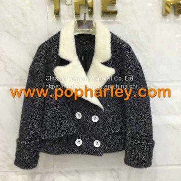 Factory wholesale harley biker woman coat and jackets