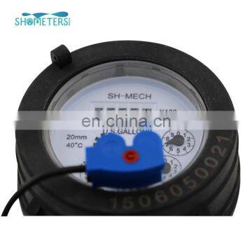 Multi-jet Dry Dial Residential Water Meters Cold Water Plastic Housing photo-3