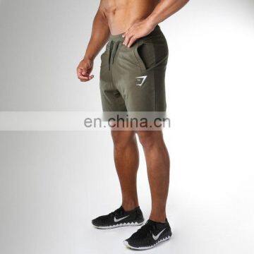 Wholesale Custom Print Muscle Men's Sports Shorts Fitness Squat Cotton Five-point Pants Slim Running Shorts