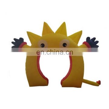 High Quality Decorative Sun Flower Archway Entrance Inflatable Arch for Nursery School Open