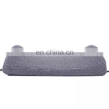 Hot Sale Grey Memory Pillows Soft Sleep Pillow Car Waist Cushion Memory Foam Pillow for Travel Sleeping photo-6