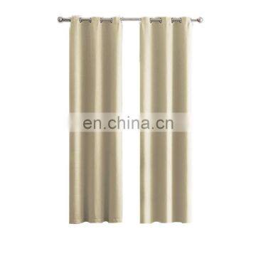 Wholesale Custom Modern Simple Solid Color 100% Polyester High Shading Blackout Window Curtains Rideaux For The Living Room photo-2