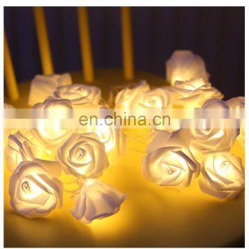 1.5 Meter 10 Rose Garland With Led Light For Wedding Event Party String Lights Red Pink Rose photo-2