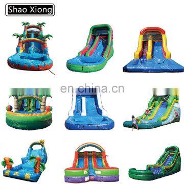 Indoor Outdoor Backyard Playground Inflatable Water Pool Kids Wet Slide Waterslide For Kids photo-4
