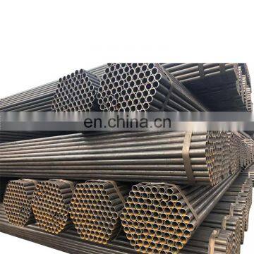 Tianjin famanufacture 114mm round steel tube pipe manufacture  erw welded black pipe