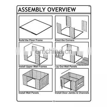 Metal Sundries Storage Outdoor Shed Storage Custom Design Motorbike Storage Shed photo-6
