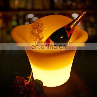 Wholesale Custom Plastic LED PE Ice Bucket for Cool