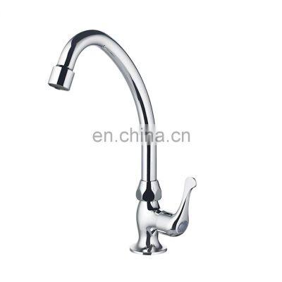 Factory Direct Supply Gooseneck Deck Mounted Kitchen Faucet Fixtures