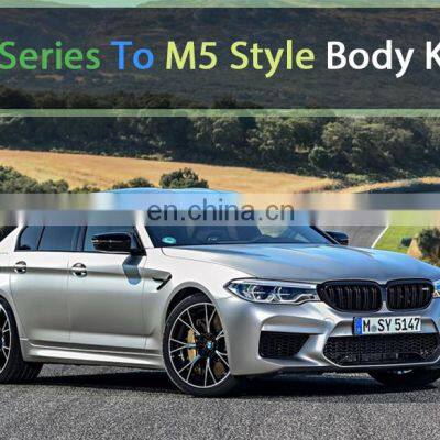 5 Series G30 Auto Part Car F90 M5 Bodykit Full Body Kit Set Upgrad M Sport Modified Facelift Grille Rear Bumper Spoiler Diffuser