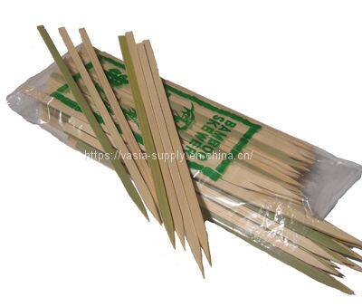 Flat bamboo skewers for grilling 12inch