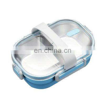 Japanese Portable Lunch Box Stainless Steel Bento Insulated Bento Box Stainless Steel Picnic Meal For Kids School Kitchen Food photo-5