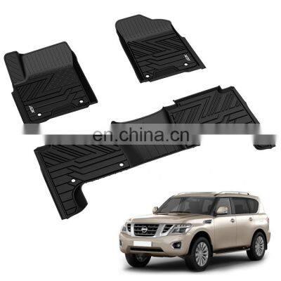 Best Selling All Seasons Weather Protection Tpe Custom Floor Car Mats For NISSAN Patrol Y62 2012 2013 2014 2015 2016 2017 2018 2