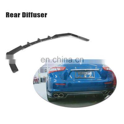 for Maserati Ghibli Carbon Fiber Rear Bumper Diffuser Spoiler 2018 2019