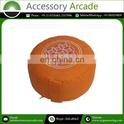 Relaxation 100% Cotton Canvas Meditation Cushion Zafu Indian Manufacturer