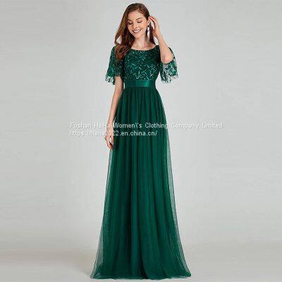 Large Size Evening Dress Square Collar Sequined Princess Dress Birthday Quinceanera PROM Evening Dress photo-5